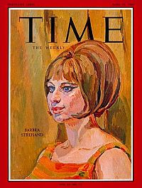 Barbra Streisand, star of 'Funny Girl,' Time cover story, 10 April 1964.