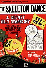 Disney 'Skeleton Dance' poster, 1929-30.  Click for DVD set.