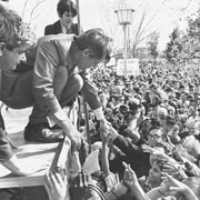 RFK campaigning in California.