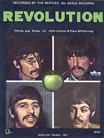 Sheet music for the Beatles 'Revolution.'