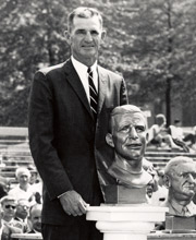 Sammy Baugh at Hall of Fame induction, 1963.