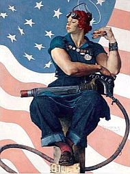 Rockwell's Rosie painting sold for millions. Click for wall print.