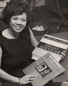 Barbara Lewis with her ‘Hello Stranger’ album in the 1960s.