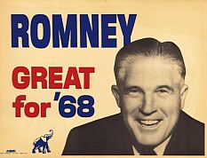 In some 1967 polling, Michigan Governor George Romney, a former auto company executive, led Nixon among moderates. 
