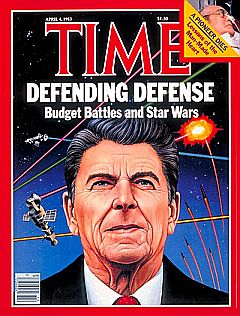 Ronald Reagan and his ‘Star Wars’ defense initiative on Time’s cover, April 4, 1983.