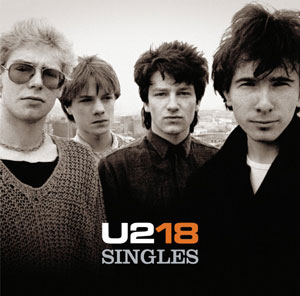 ‘One’ also appears on U2's ‘18 Singles’ album. Cover photo taken in Dublin in 1979. From left: Adam Clayton, Larry Mullen, Jr., Bono, and The Edge. Click for CD.