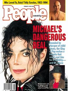 People magazine cover story on Michael Jackson in Feb 1994 asked if his settlement with a young accuser might cost the pop star his credibility – and his future. 