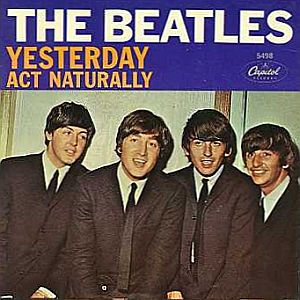 Michael Jackson said ‘Yesterday’ was his favorite Beatles song.  Released as a single in the U.S. in Sept 1965, it stayed at No.1 for the month of October and sold 1 million copies in five weeks.