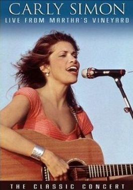 DVD cover for Carly Simon’s 1987 concert from Martha’s Vineyard. Click for DVD.