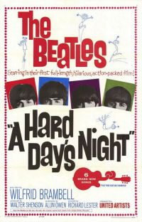 Beatles' film poster, 1964.