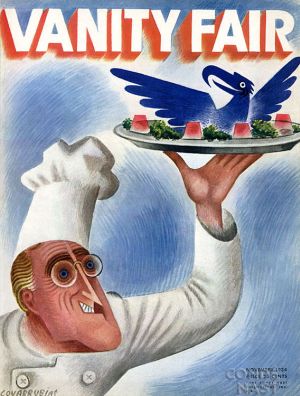 Vanity Fair’s November 1934 issue shows master chef FDR serving up one of his favorite New Deal program symbols: the National Recovery Administration’s Blue Eagle.