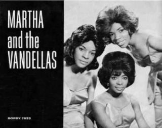 Martha & the Vandellas on 1964 record sleeve, from left: Martha Reeves, Annette Beard & Rosalind Ashford. Click for 'Best of' CD.