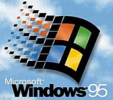 The Microsoft 'Windows 95' logo.
