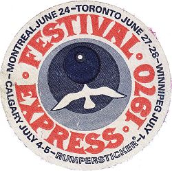 Festival Express logo sticker.