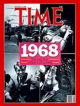 Janis Joplin shares cover of Time magazine’s January 1988 issue reviewing the key events of 1968 – ‘the year that shaped a generation.’ Click for copy.