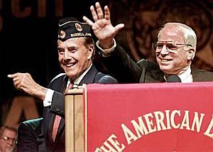 In September 1996, Bob Dole was joined by his ally Sen. John McCain, R-Ariz., at the American Legion's convention in Salt Lake City.
