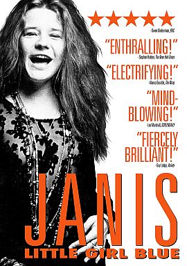 “Janis: Little Girl Blue” is a 2015 American documentary film (105 min) directed by Amy J. Berg, and was broadcast by PBS on the “American Masters” series May 2016. Click for DVD, VHS, or Amazon Prime.