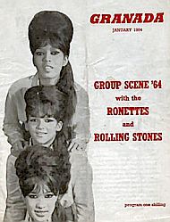 U.K. tour bill, Ronettes & Rolling Stones, January 1964.