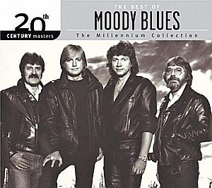 Members of the Moody Blues shown on the CD cover of a “Best of Moody Blues” collection in the 20th Century Masters series, issued by Polydor, March 2000. Click for Amazon.