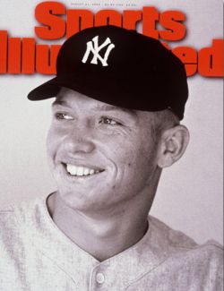 Young Mickey Mantle shown on a later edition “Sports Illustrated” cover, August 21, 1995, shortly after Mantle’s passing.