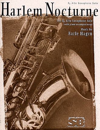 “Harlem Nocturne” sheet music cover from Shapiro Bernstein Music Publishers, Hal Leonard Corporation. Click for digital single.