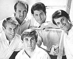 Beach Boys from top left, clockwise: Mike Love, Brian Wilson, Carl Wilson, Dennis Wilson & Al Jardine.