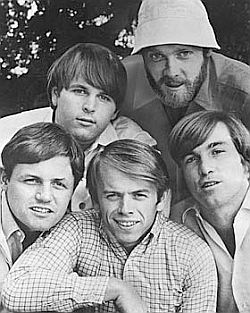 The Beach Boys mid-1960s, from top left clockwise: Carl Wilson, Mike Love, Dennis Wilson, Al Jardine & Bruce Johnston.