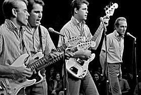 Beach Boys performing at the TAMI show, 1964.