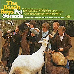 Despite the San Diego Zoo’s animals, “Pet Sounds” refers to Brian Wilson’s favorite or “pet” sounds in the album and also the initials of his studio idol, Phil Spector. Click for CD.