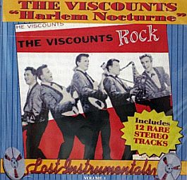 One of the few photographs of The Viscounts, on a 1960s compilation album. Click for album CD.