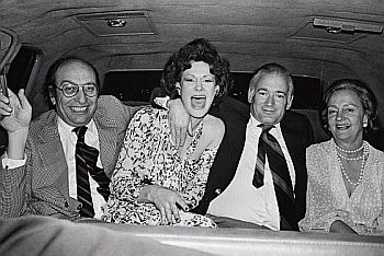 Milton Glaser, Lally Weymouth, Clay Felker, and Katharine Graham in 1976. (Photo: Jill Krementz)