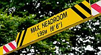 "Maximum headroom" warning.