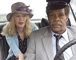 Mia Farrow with Danny Glover in a scene from 2008 film, "Be Kind Rewind." Click for DVD.