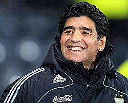 Maradona as photographed in recent years.