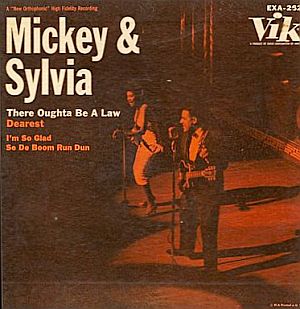 Cover of “Mickey & Sylvia” EP that included their 1957 charting hit, “There Oughta’ Be A Law”. Click for 24-song CD.