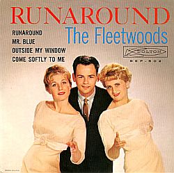 Cover of Fleetwoods’ “Runaround” EP issued under the Dolton record label.