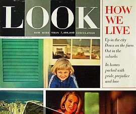 Look magazine’s cover story of January 14, 1964 focused on “How We Live” – American’s homes and communities – city, farm & suburb. Rockwell's Ruby was inside.