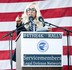 2010: Gaga speaking to repeal "Don't Ask, Don't Tell."