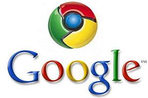 Google’s logo for its “Chrome” internet browser.