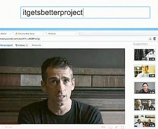 Journalist Dan Savage appeared in a May 2011 Google TV ad about the “It Gets Better Project."