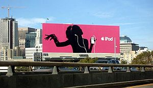 September 2003: iPod billboard in Los Angeles, CA.