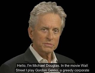 2012: Michael Douglas appearing in FBI’s public service announcement.  Click on image to view clip at CNN.