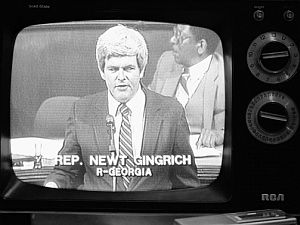 1984: Rep. Newt Gingrich (R-GA), a rising young Congressman, used C-SPAN to enhance his career.