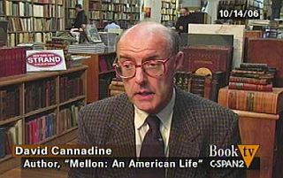 Oct 2006: Author David Cannadine appeared on C-SPAN’s “Book TV” from the Strand Book Store in New York City for his biography, “Mellon: An American Life.” Click to view.
