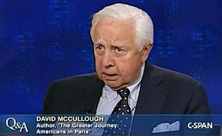 Historian David McCullough being interviewed on “Q&A,” May 2011, for his book, “The Greater Journey.” Click to view.