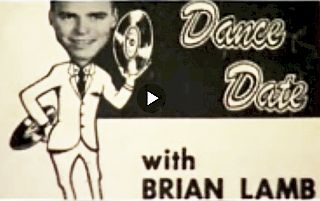 Early 1960s: Program card for the “Dance Date” TV show with Brian Lamb.  Source: Cable Center video.
