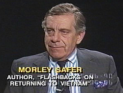 May 1990: CBS newsman Morley Safer being interviewed on “Booknotes". Click for Amazon book link.