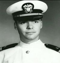 Naval officer, Brian Lamb, 1960s.