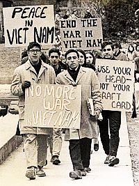 Student protest against Vietnam War in Madison ,Wisconsin, 1960s.
