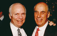 Brian Lamb in a later photograph with Bob Rosencrans.